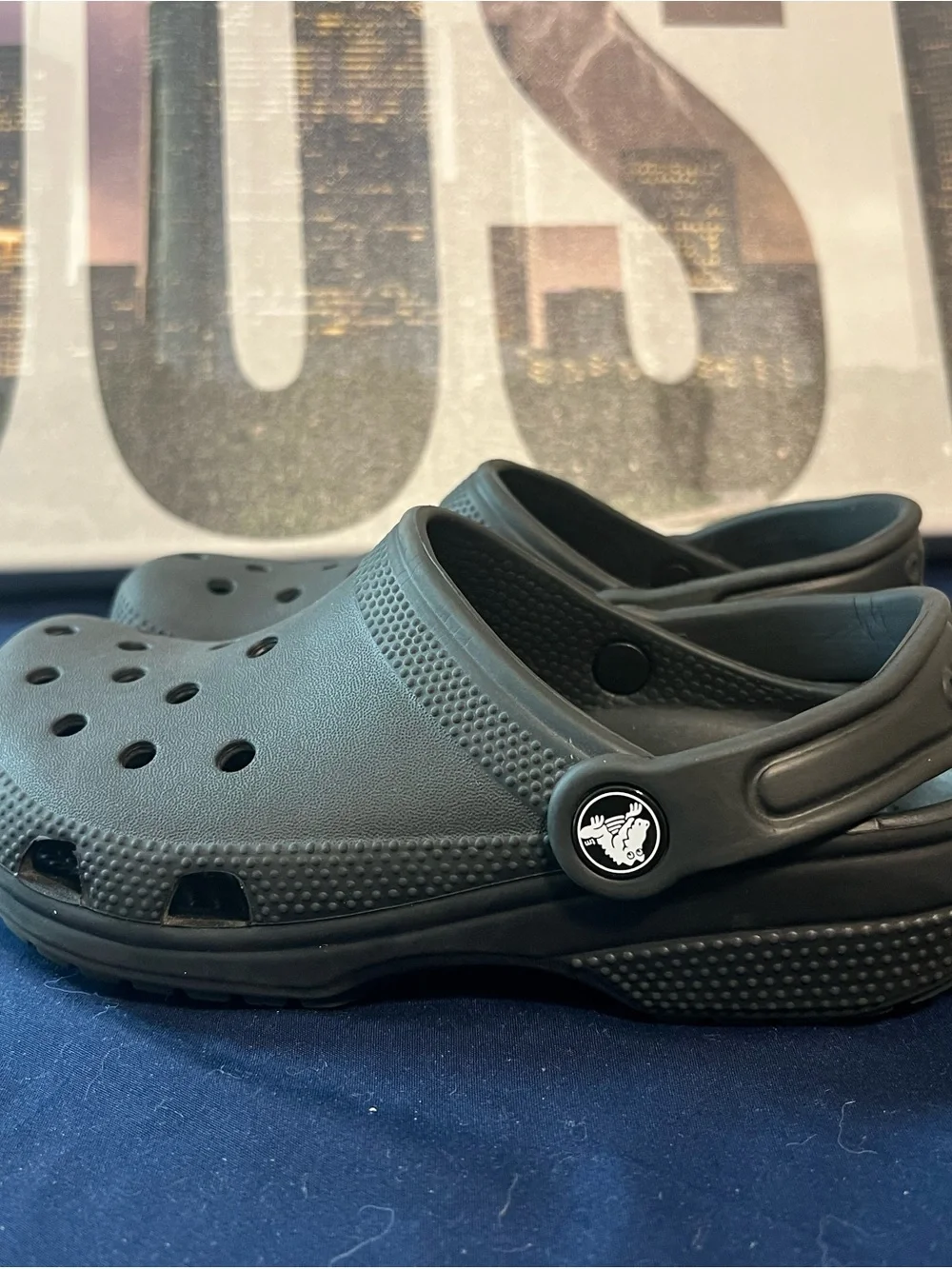 kids Black Crocs